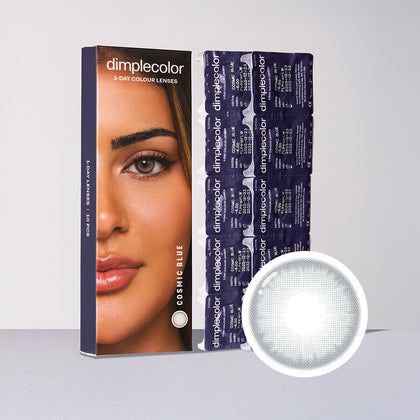 عدسات لاصقة زرقاء